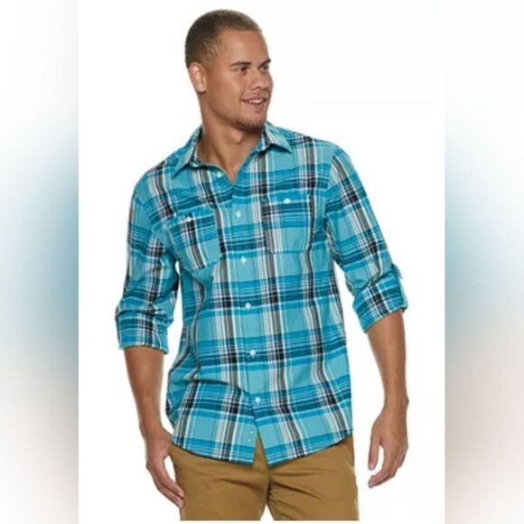 Urban Pipeline awesomely soft mens plaid shirt - Picture 1 of 6